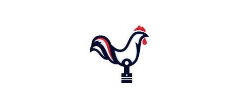 标志设计元素运用实例：鸡