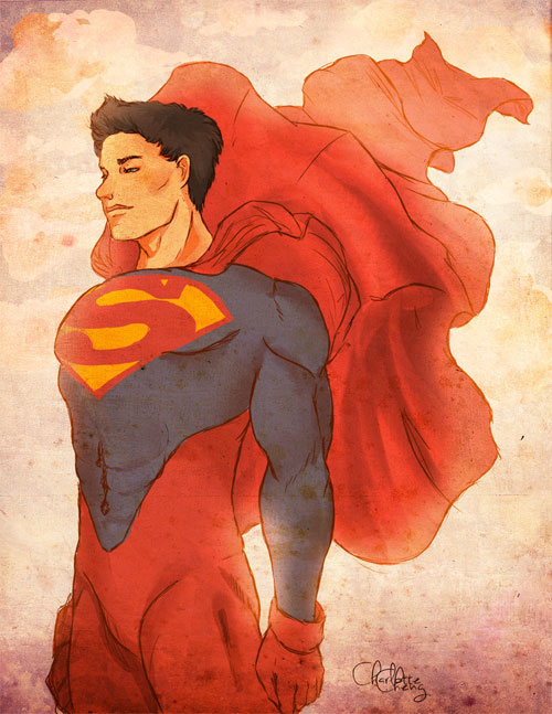 DC漫画英雄人物插画：Superboy