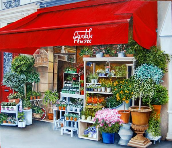 法国艺术家Marie Claire风景和花卉绘画欣赏