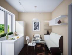 国外一组厨房餐厅装修效果图