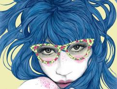 Mercedes&nbsp;deBellard肖像插画欣赏