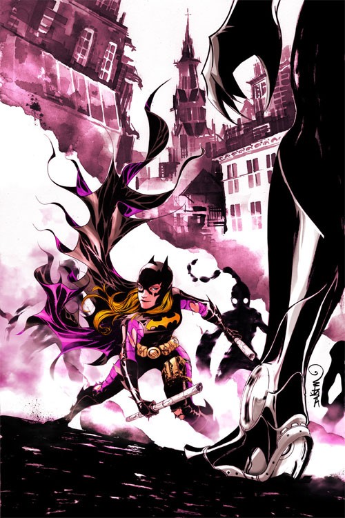 动漫英雄人物：蝙蝠女(Batgirl)插画欣赏