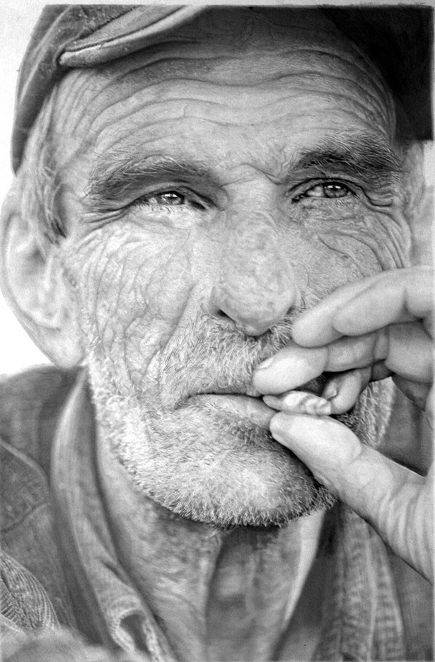 Paul Cadden超级逼真的铅笔素描画