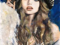 Marcela&nbsp;Gutierrez时尚女性肖像插画