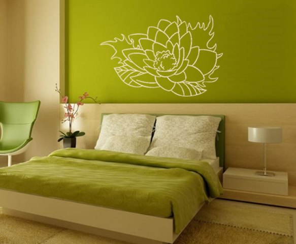 绿色自然风格墙贴创意设计
