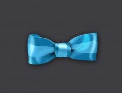 Photoshop快速制作一个漂亮的蓝色蝴蝶结