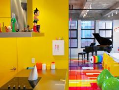 現代藝術收藏家的彩色Loft空間設計