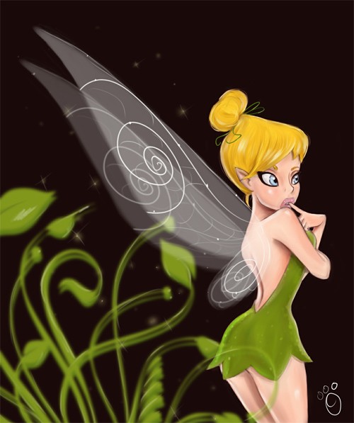 迪斯尼卡通人物插画：奇妙仙子(Tinker Bell)