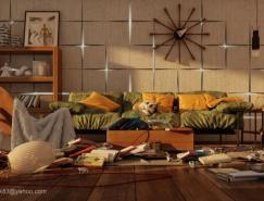 现代时尚的家居墙面纹理