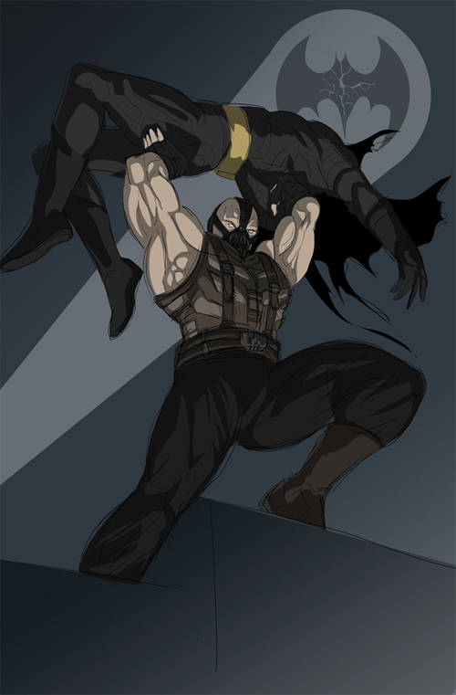 蝙蝠侠人物角色插画：班恩(Bane)