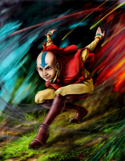 《降世神通：最后的气宗》动漫人物插画：Aang