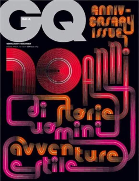 国外杂志封面中漂亮的字体设计