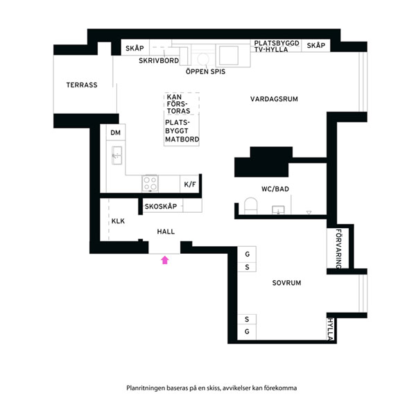斯德哥尔摩54平米精致布局的小公寓设计