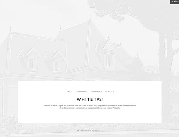 白色在网页设计中使用实例