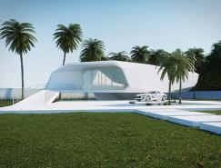 Gunes&nbsp;Peksen：白色波浪概念别墅