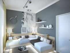 一个房间的两种不同的装饰风格