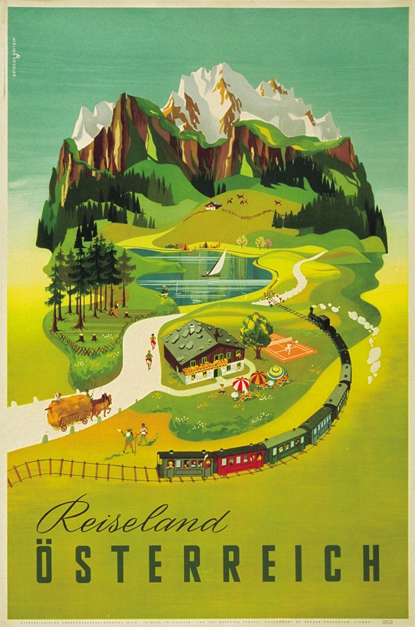 奥地利旅游老式海报欣赏