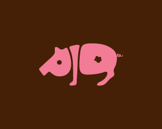 标志设计元素运用实例：猪