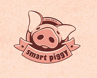 标志设计元素运用实例：猪