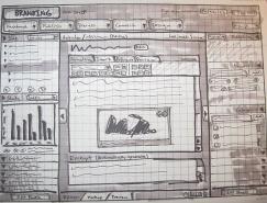 40个网页设计草图和线框图