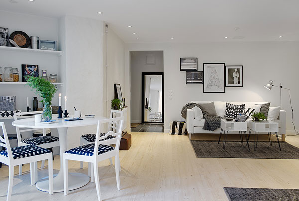 瑞典哥德堡舒适的48平米公寓设计