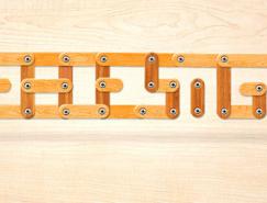 Photoshop快速制作创意的木块字