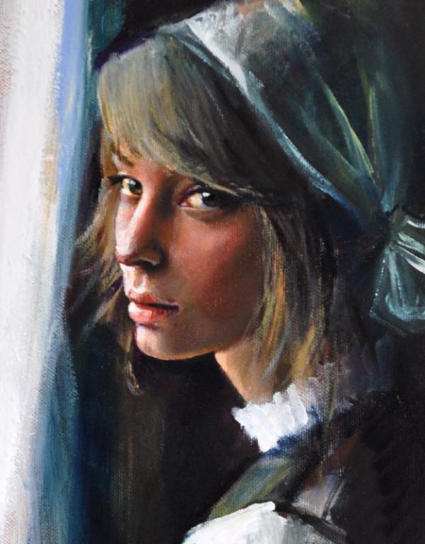 Emilii Wilk女性肖像绘画作品