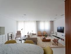 巴西Curitiba优雅的现代白色公寓