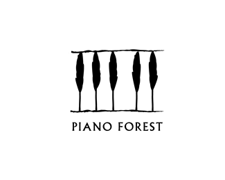 标志设计元素运用实例：钢琴