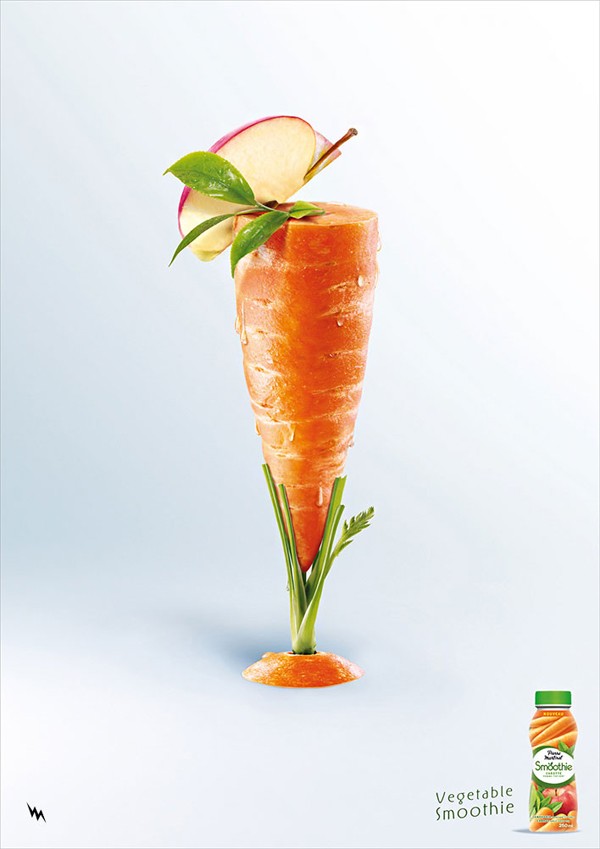 蔬菜思慕雪饮料广告欣赏