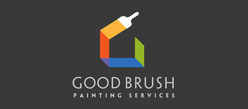 标志设计元素运用实例：油漆刷(Paint Brush)