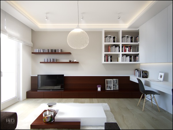 波兰Pressenter Design：40平米小公寓效果图设计