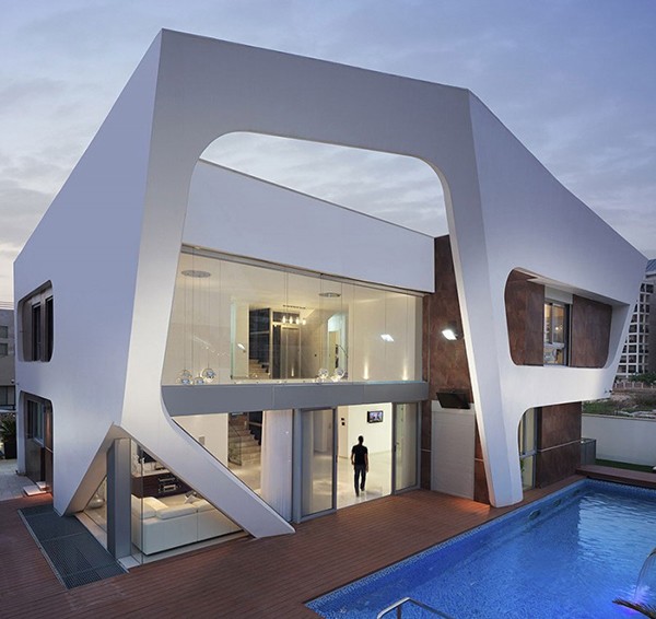 神似外星飞船：以色列现代前卫的别墅设计