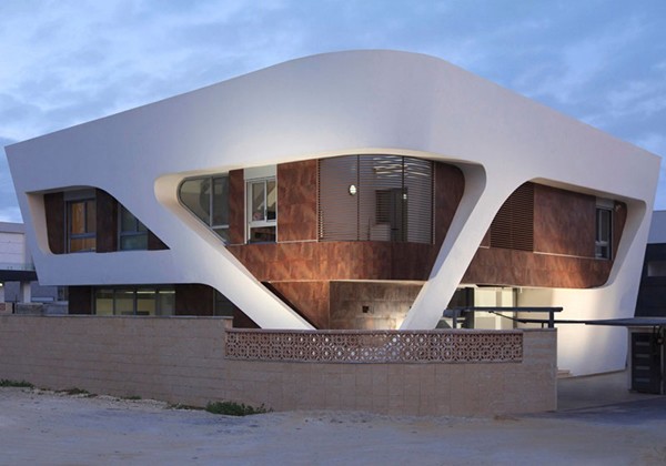 神似外星飞船：以色列现代前卫的别墅设计