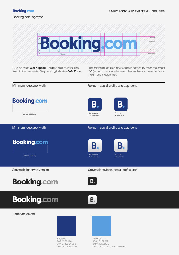 Booking.com网站品牌形象设计