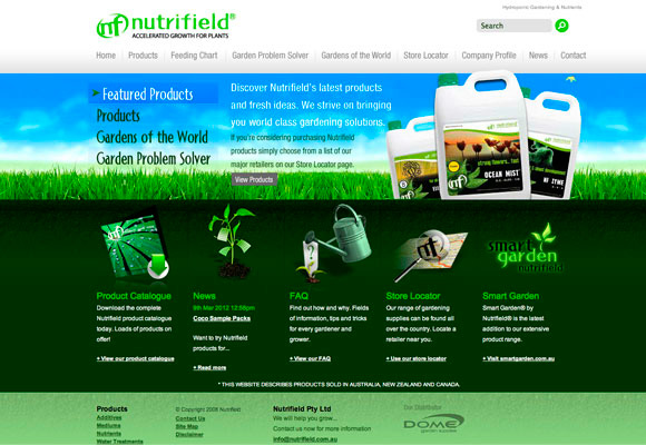 国外绿色和有机主题网站设计