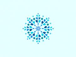 标志设计元素运用实例：雪花