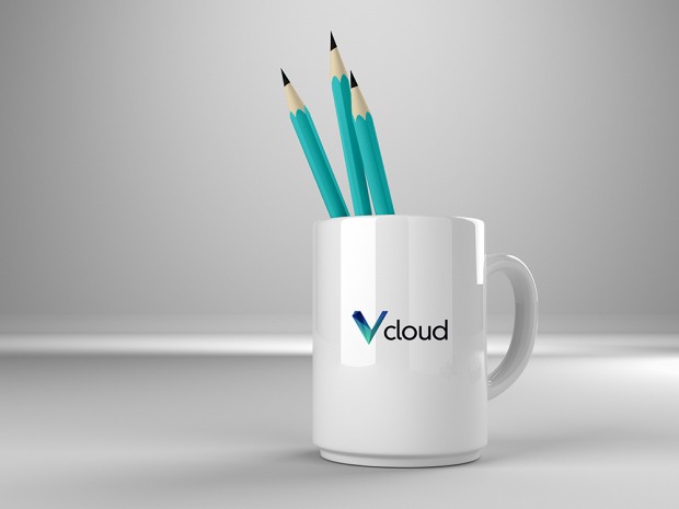 云计算服务商Vcloud 品牌形象设计