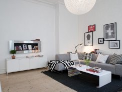 新和舊的融合：瑞典白色公寓