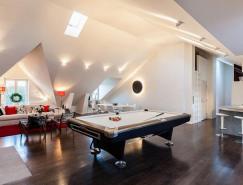 时尚与现代的斯德哥尔摩Odenplan广场顶层公寓