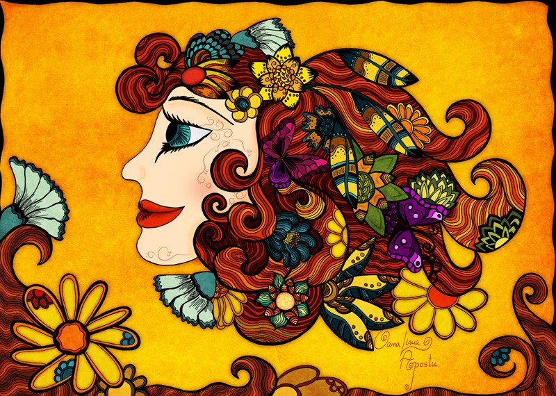 Colorful illustrations by Oana Livia Apostu