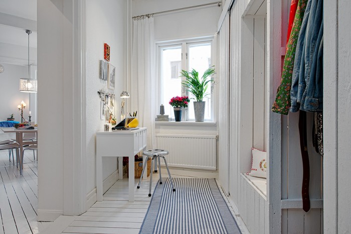 瑞典简约的纯白公寓