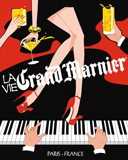 Grand Marnier酒商业插画欣赏
