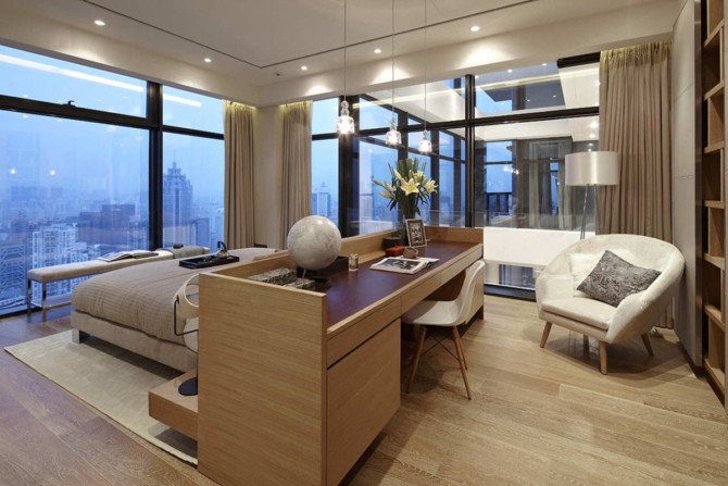 Kokaistudios：深圳豪华现代顶层公寓设计