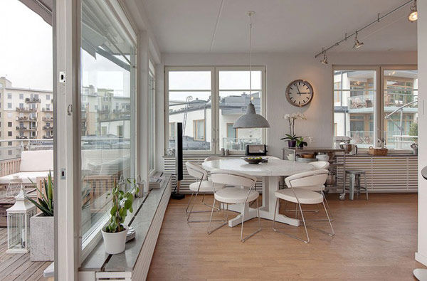 斯德哥尔摩简约舒适的顶楼公寓设计