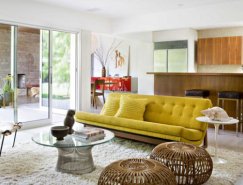 高雅时尚 颜色混搭的室内装饰：Brentwood住宅设计