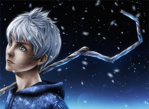 《守护者的崛起》人物插画：雪人(Jack Frost)