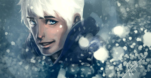 《守护者的崛起》人物插画：雪人(Jack Frost)