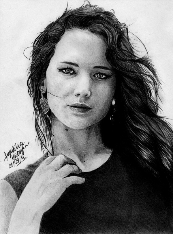  Fan Art插画欣赏：奥斯卡影后詹妮弗·劳伦斯(Jennifer Lawrence)