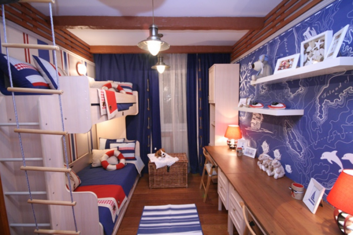 60个国外活泼的男孩房间设计